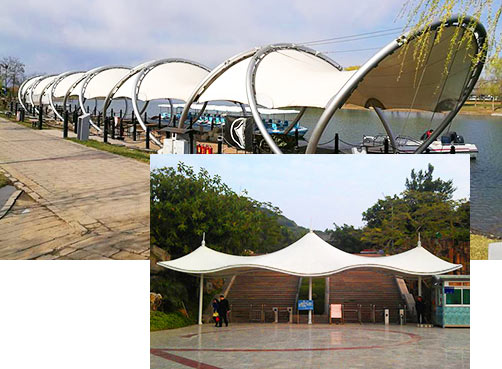 高強度的膜材，抗風抗震強